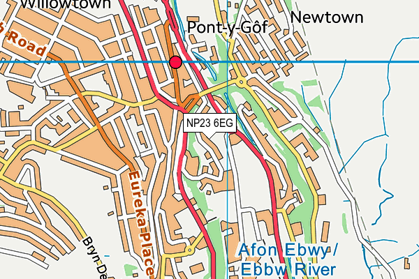 NP23 6EG map - OS VectorMap District (Ordnance Survey)