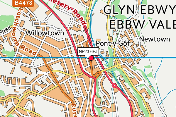 Map of MCCARTHYS (EBBW VALE) LIMITED at district scale
