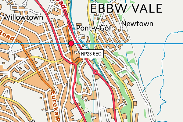 NP23 6EQ map - OS VectorMap District (Ordnance Survey)