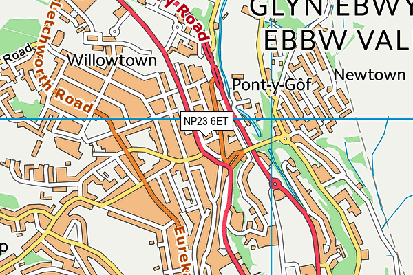 NP23 6ET map - OS VectorMap District (Ordnance Survey)