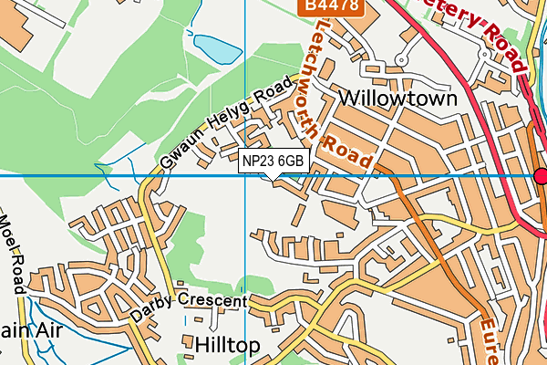 NP23 6GB map - OS VectorMap District (Ordnance Survey)