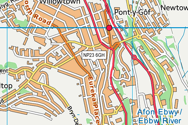 NP23 6GH map - OS VectorMap District (Ordnance Survey)