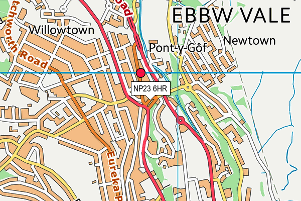 NP23 6HR map - OS VectorMap District (Ordnance Survey)