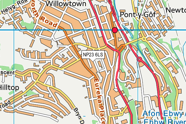 NP23 6LS map - OS VectorMap District (Ordnance Survey)