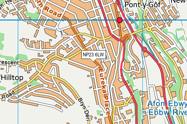 NP23 6LW map - OS VectorMap District (Ordnance Survey)
