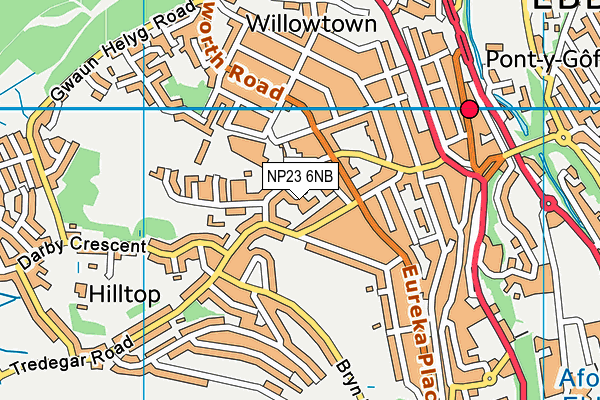 NP23 6NB map - OS VectorMap District (Ordnance Survey)