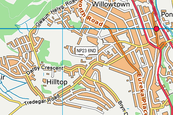 NP23 6ND map - OS VectorMap District (Ordnance Survey)