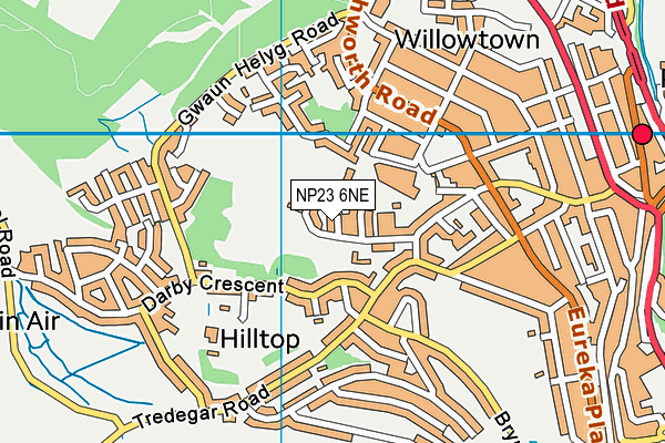 NP23 6NE map - OS VectorMap District (Ordnance Survey)