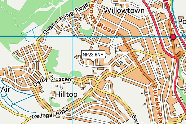 NP23 6NH map - OS VectorMap District (Ordnance Survey)