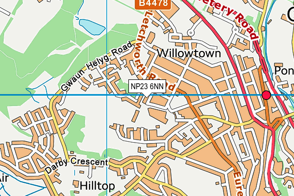NP23 6NN map - OS VectorMap District (Ordnance Survey)