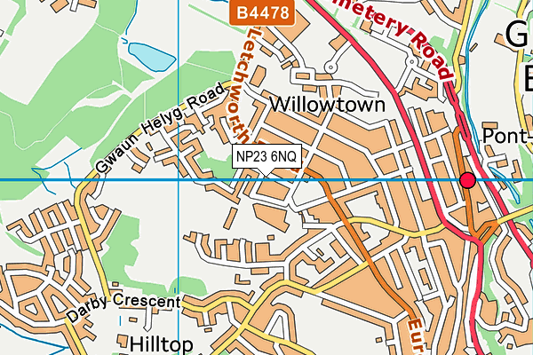 NP23 6NQ map - OS VectorMap District (Ordnance Survey)