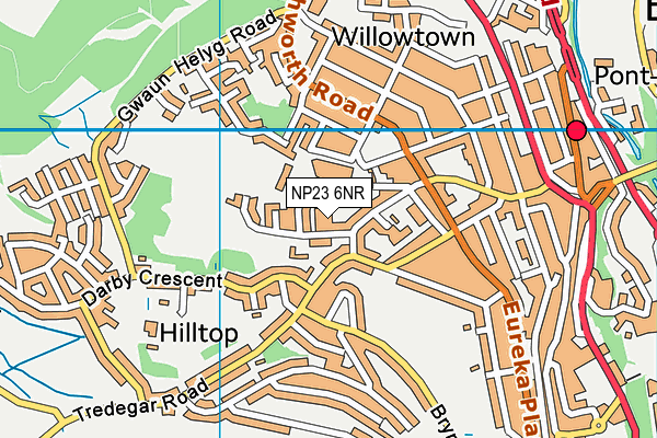 NP23 6NR map - OS VectorMap District (Ordnance Survey)