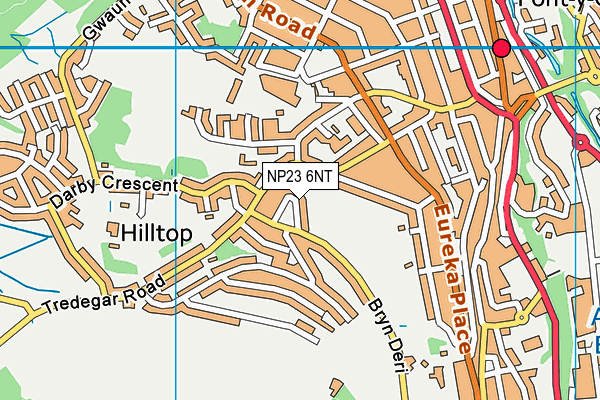 NP23 6NT map - OS VectorMap District (Ordnance Survey)
