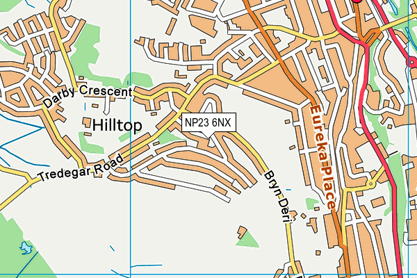 NP23 6NX map - OS VectorMap District (Ordnance Survey)
