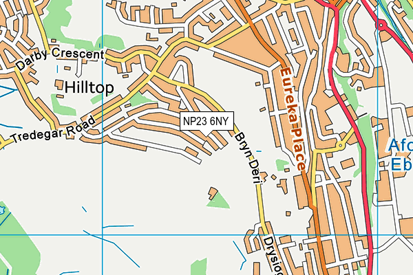 NP23 6NY map - OS VectorMap District (Ordnance Survey)