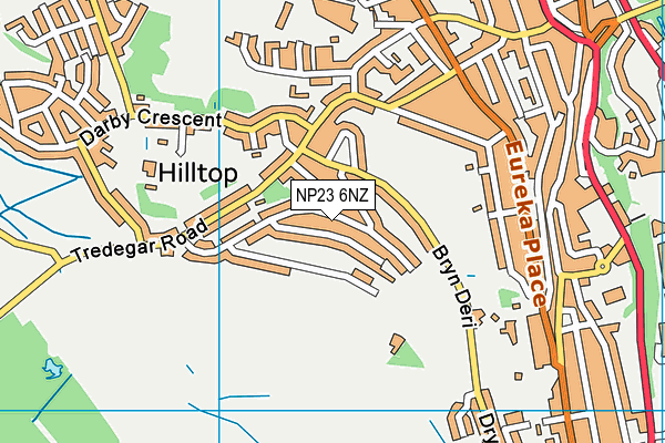 NP23 6NZ map - OS VectorMap District (Ordnance Survey)
