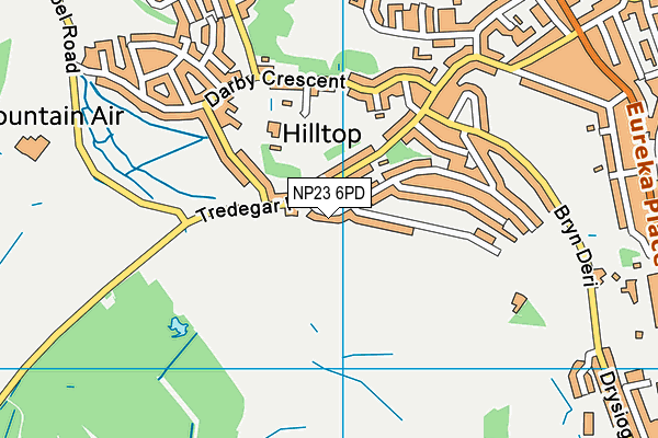 NP23 6PD map - OS VectorMap District (Ordnance Survey)