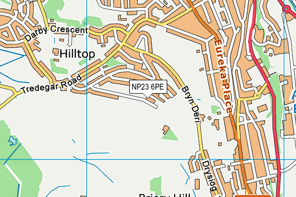 NP23 6PE map - OS VectorMap District (Ordnance Survey)