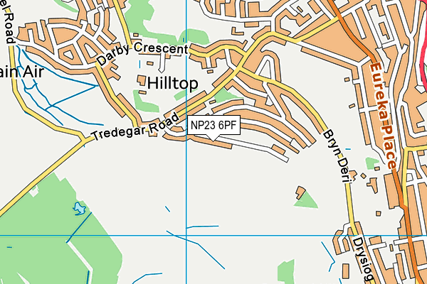 NP23 6PF map - OS VectorMap District (Ordnance Survey)