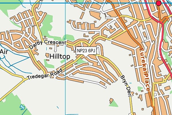 NP23 6PJ map - OS VectorMap District (Ordnance Survey)