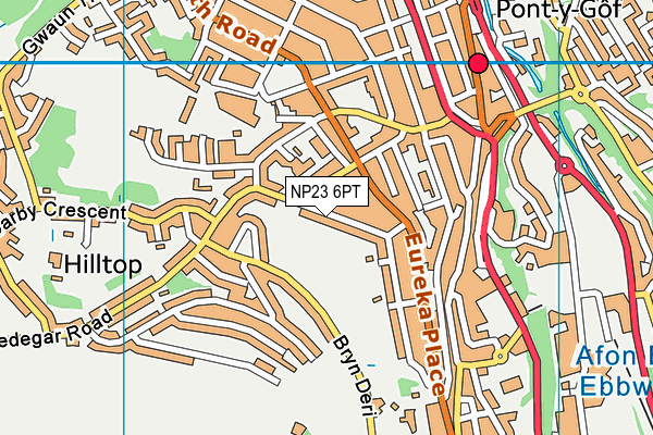 NP23 6PT map - OS VectorMap District (Ordnance Survey)