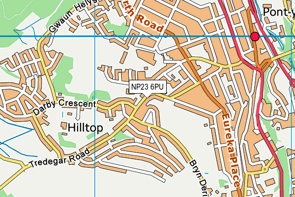 NP23 6PU map - OS VectorMap District (Ordnance Survey)