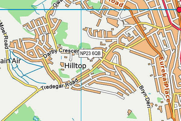 NP23 6QB map - OS VectorMap District (Ordnance Survey)
