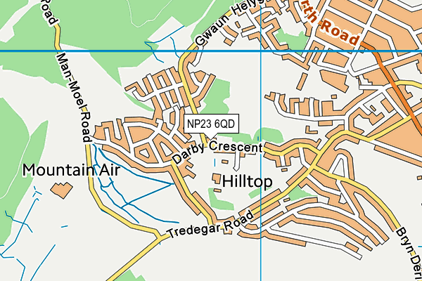 NP23 6QD map - OS VectorMap District (Ordnance Survey)