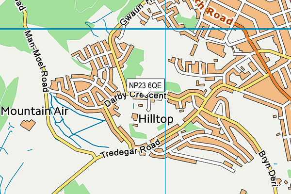 NP23 6QE map - OS VectorMap District (Ordnance Survey)