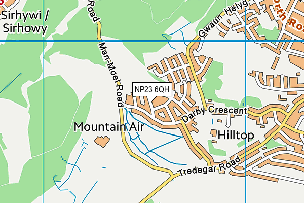 NP23 6QH map - OS VectorMap District (Ordnance Survey)