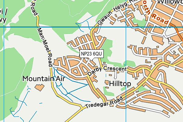 NP23 6QU map - OS VectorMap District (Ordnance Survey)