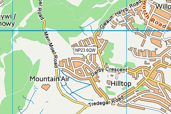 NP23 6QW map - OS VectorMap District (Ordnance Survey)