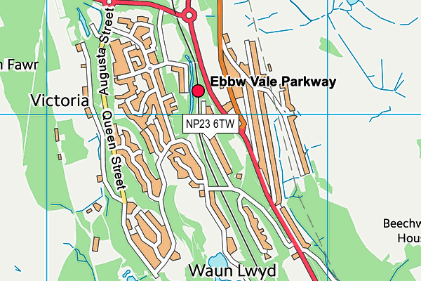 NP23 6TW map - OS VectorMap District (Ordnance Survey)