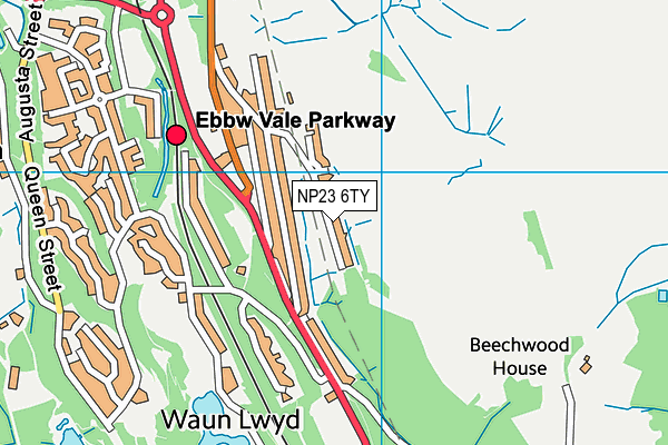 NP23 6TY map - OS VectorMap District (Ordnance Survey)