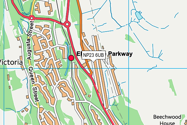 NP23 6UB map - OS VectorMap District (Ordnance Survey)