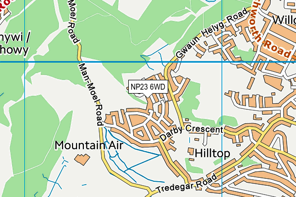 NP23 6WD map - OS VectorMap District (Ordnance Survey)