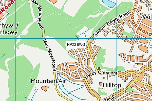 NP23 6WG map - OS VectorMap District (Ordnance Survey)