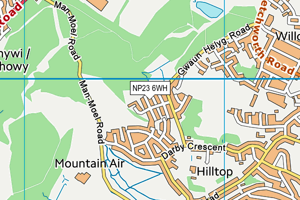 NP23 6WH map - OS VectorMap District (Ordnance Survey)