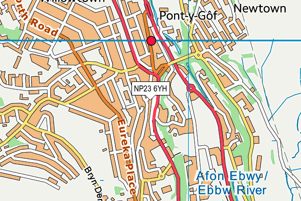 NP23 6YH map - OS VectorMap District (Ordnance Survey)