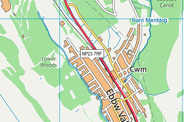 NP23 7RF map - OS VectorMap District (Ordnance Survey)