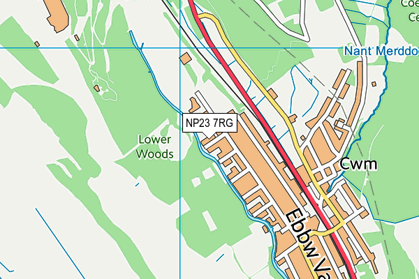 NP23 7RG map - OS VectorMap District (Ordnance Survey)