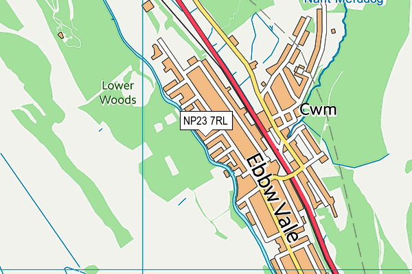 NP23 7RL map - OS VectorMap District (Ordnance Survey)