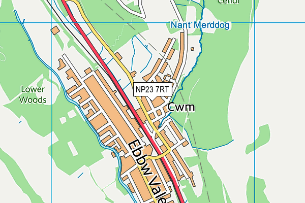 NP23 7RT map - OS VectorMap District (Ordnance Survey)