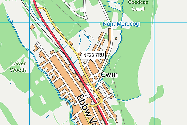NP23 7RU map - OS VectorMap District (Ordnance Survey)