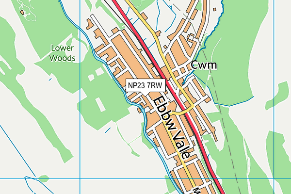 NP23 7RW map - OS VectorMap District (Ordnance Survey)
