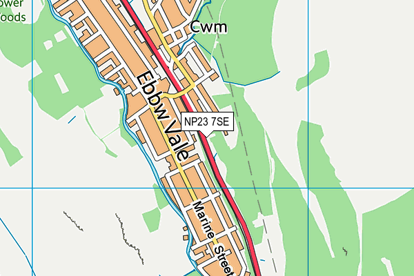 NP23 7SE map - OS VectorMap District (Ordnance Survey)