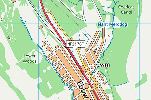 NP23 7SF map - OS VectorMap District (Ordnance Survey)