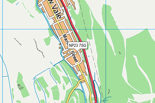 NP23 7SG map - OS VectorMap District (Ordnance Survey)