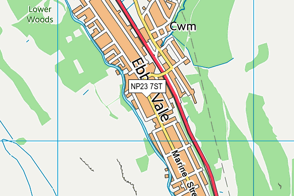 NP23 7ST map - OS VectorMap District (Ordnance Survey)