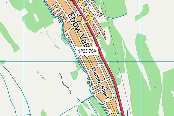 NP23 7SX map - OS VectorMap District (Ordnance Survey)